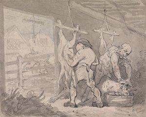 Slagteriet af Thomas Rowlandson